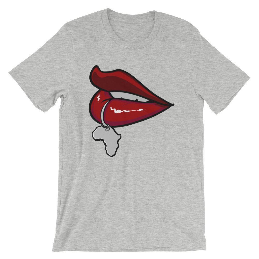 Blacknificent Printed Tee Athletic Heather / S Love Bites Africa Unisex Tee