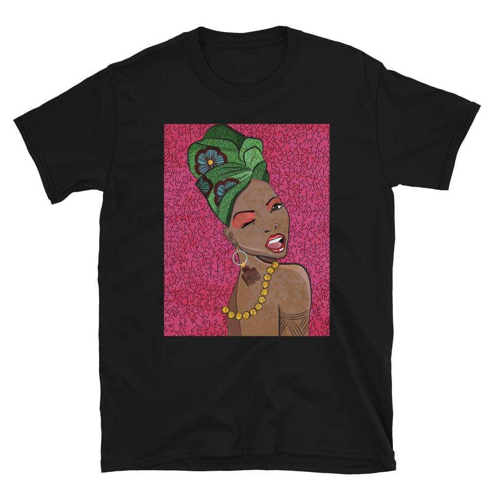Blacknificent Printed Tee Black / S Afro Pop Hey Queen Unisex Tee