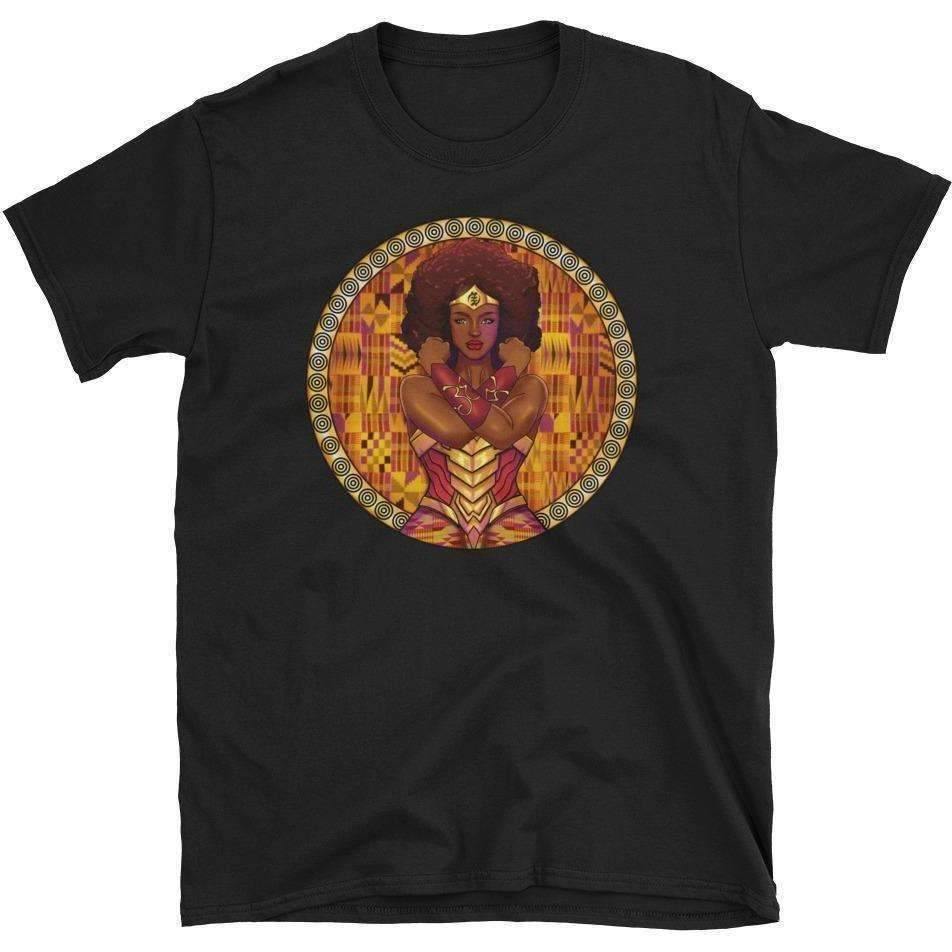 Blacknificent Printed Tee Black / S AMARA African Warrior Princess Unisex Tee