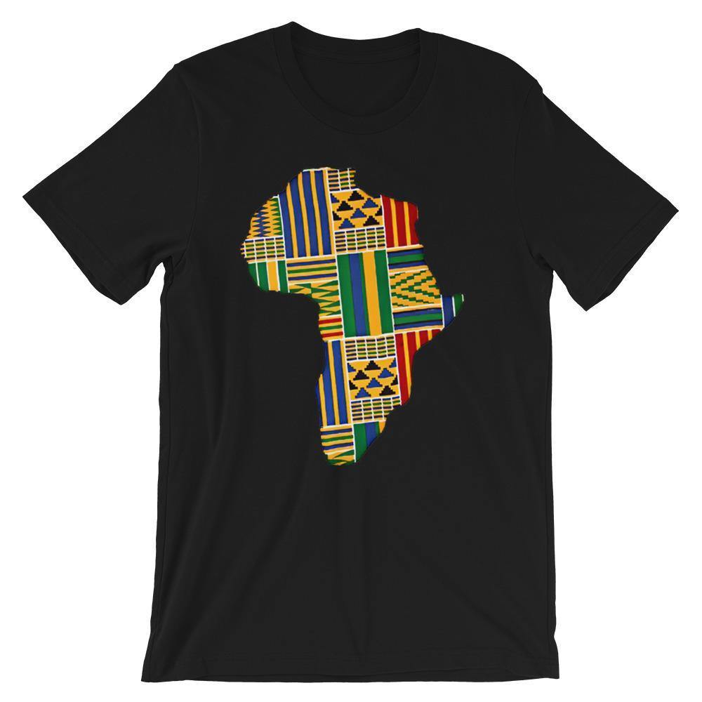 Blacknificent Printed Tee Black / S Kente Africa Unisex Tee