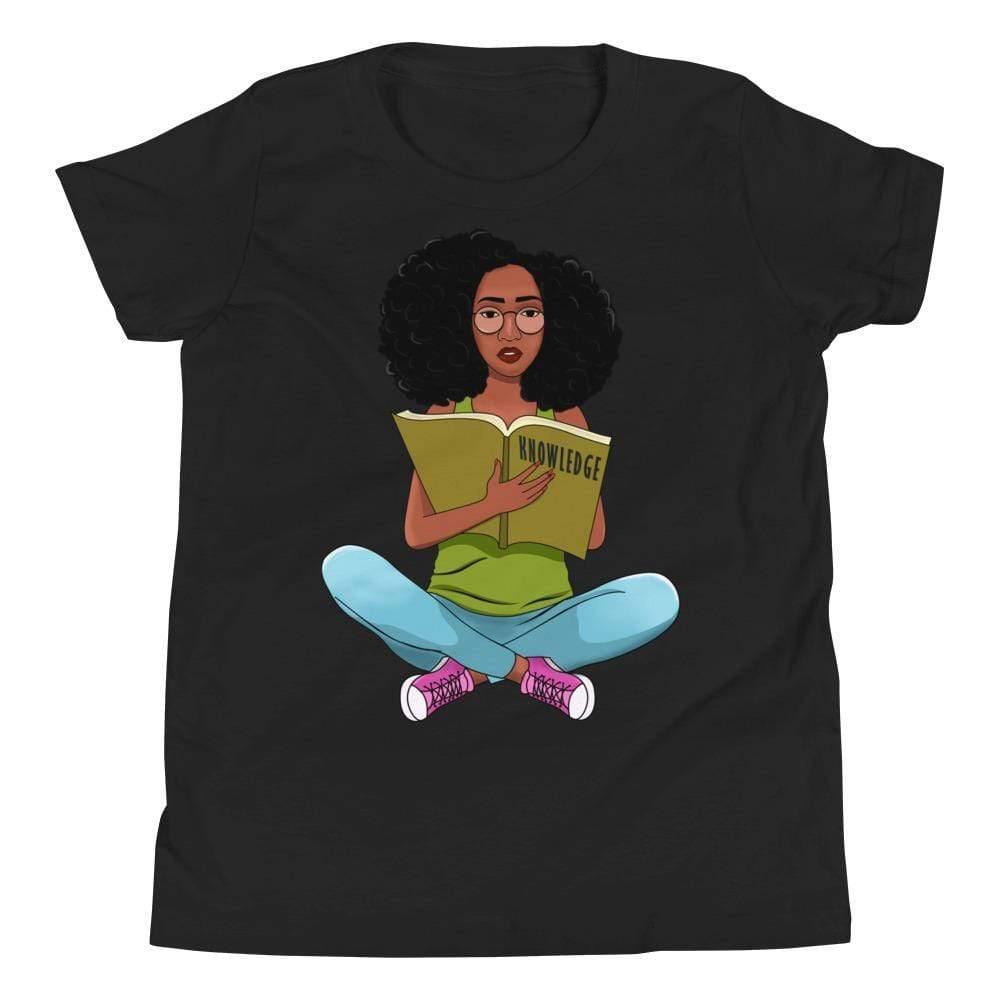 Blacknificent Printed Tee Black / S Knowledge is Power Youth Tee