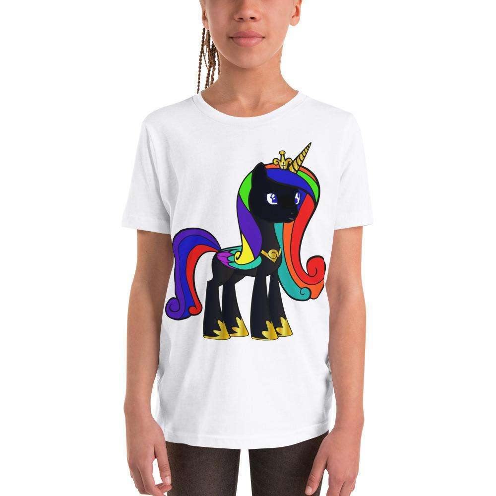 Blacknificent Printed Tee Black Unicorn Magic Youth Tee