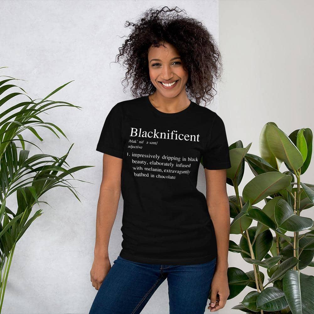 Blacknificent Printed Tee Black / XS Blacknificent Melanin Popping Unisex Tee