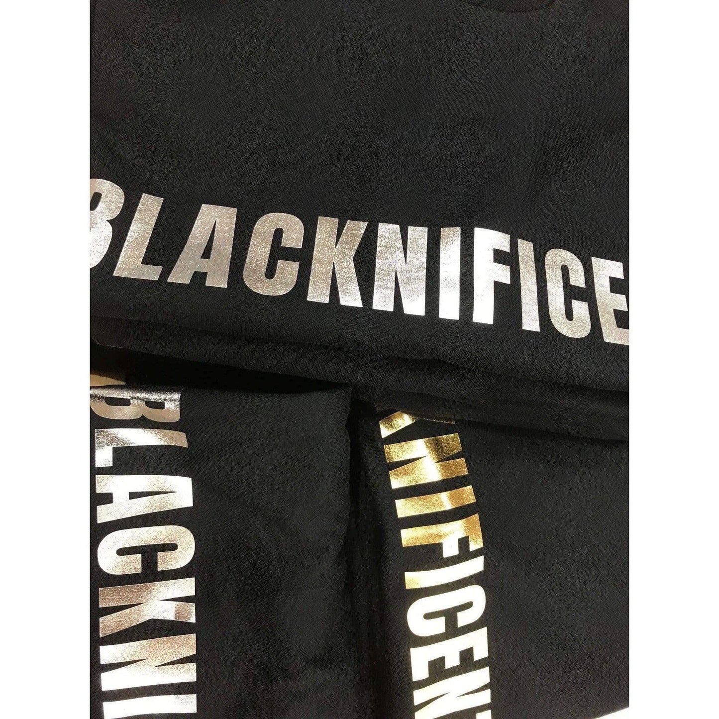 Blacknificent Printed Tee Blacknificent Tee with Metallic Gold or Silver Print