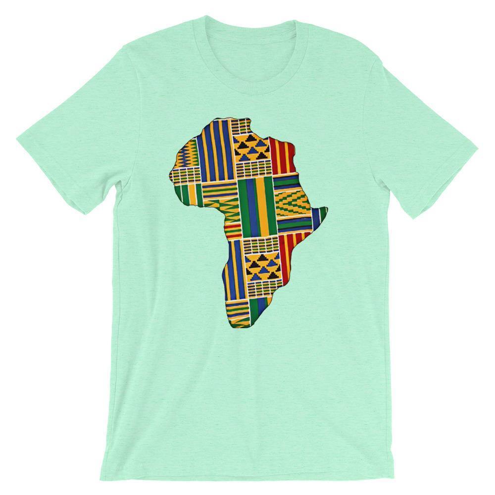 Blacknificent Printed Tee Heather Mint / S Kente Africa Unisex Tee