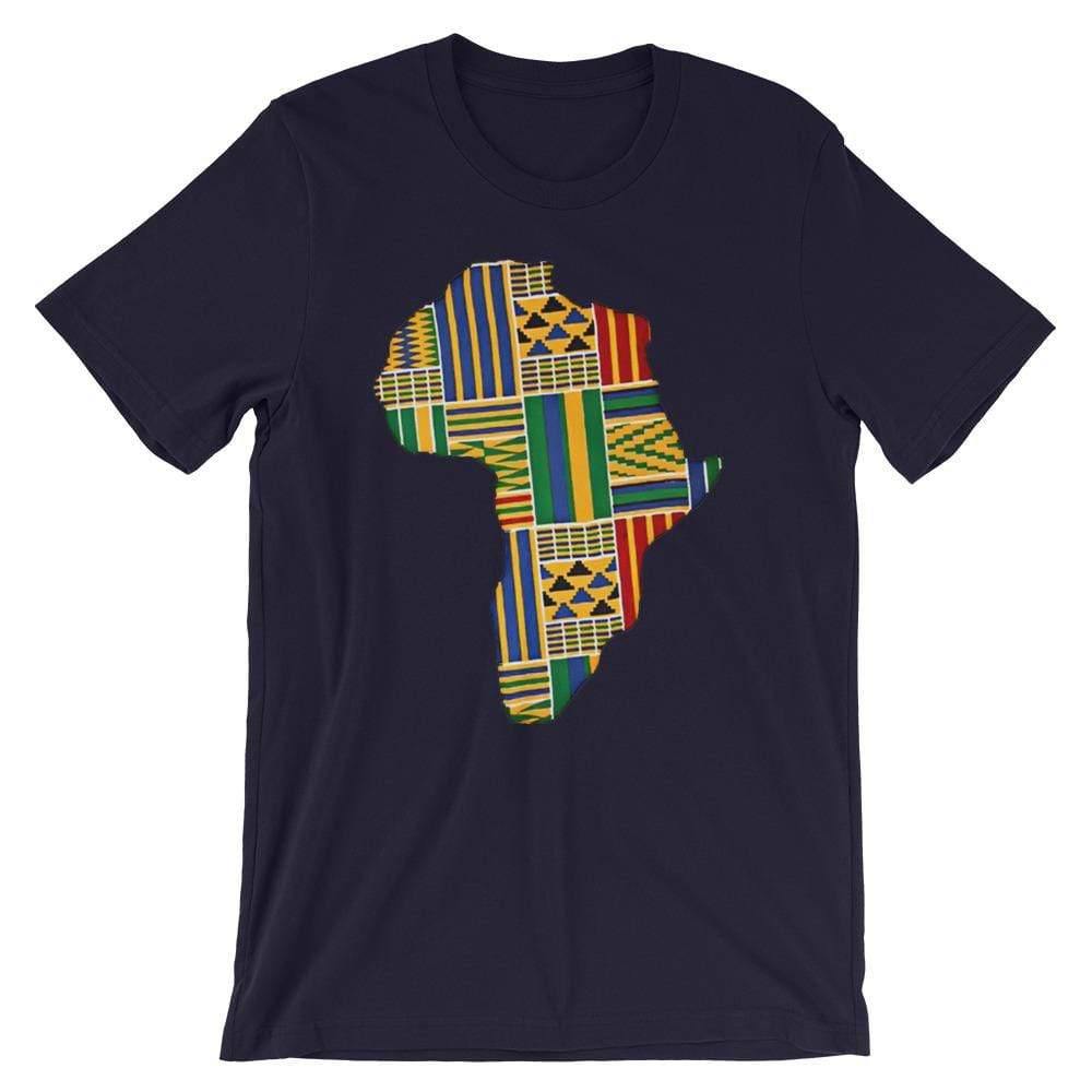 Blacknificent Printed Tee Navy / S Kente Africa Unisex Tee