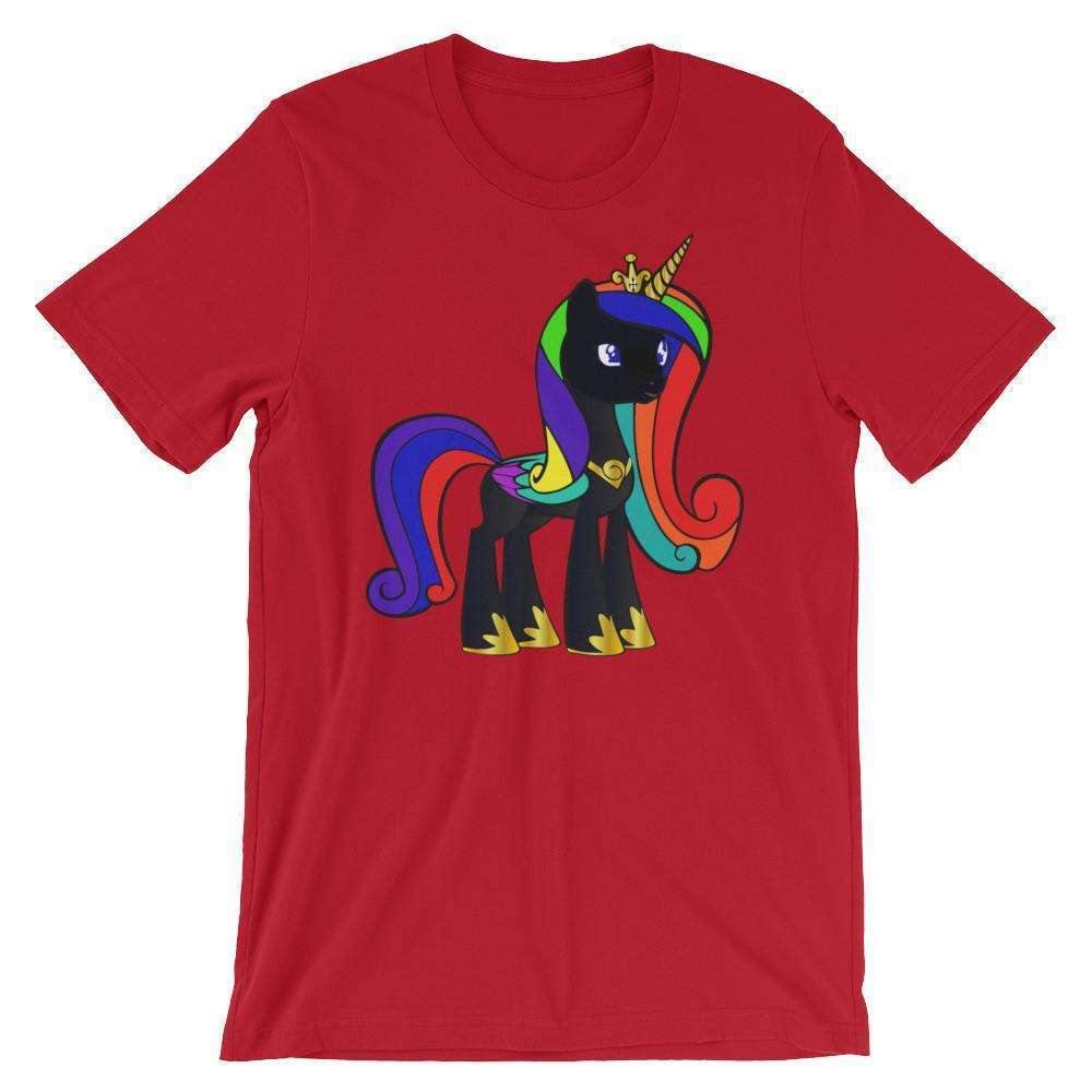 Blacknificent Printed Tee Red / S Black Unicorn Magic Unisex T-Shirt