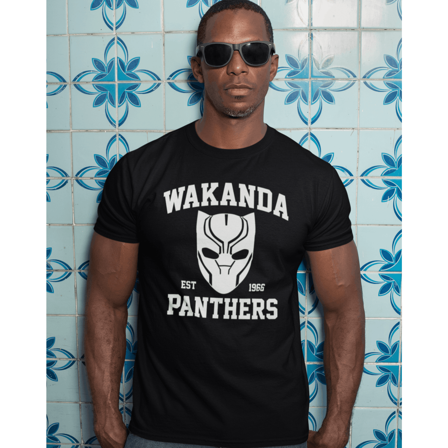 Blacknificent Printed Tee Wakanda Panters Vinyl Print Tee