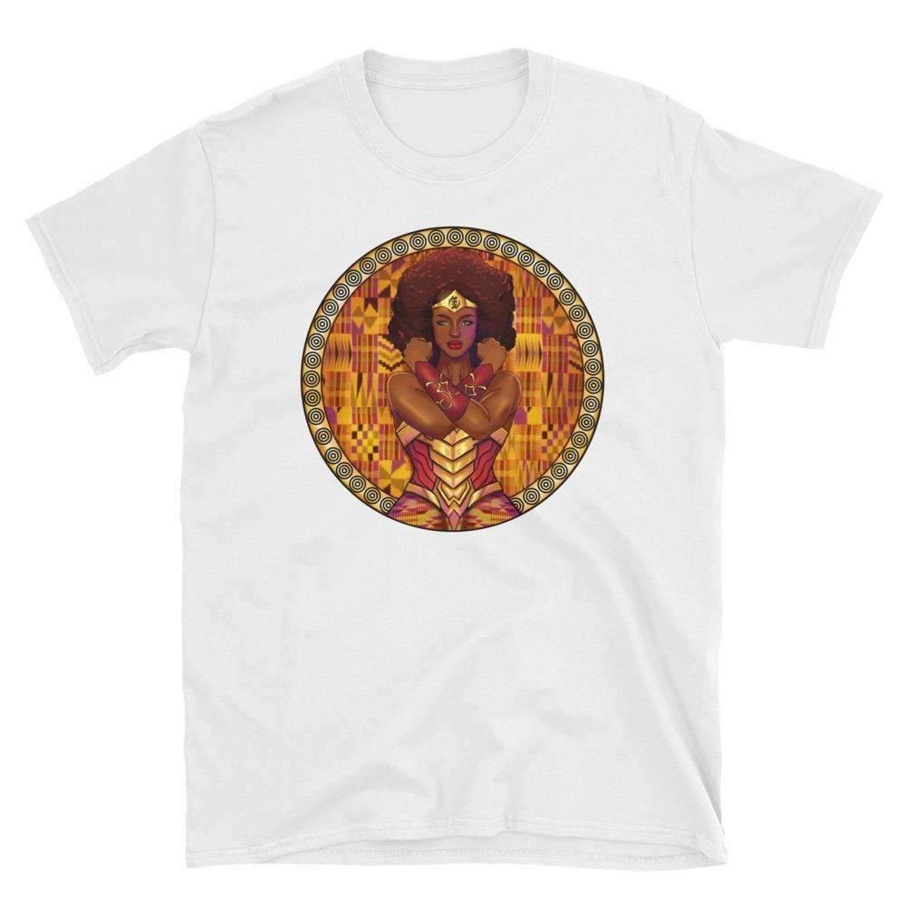 Blacknificent Printed Tee White / S AMARA African Warrior Princess Unisex Tee