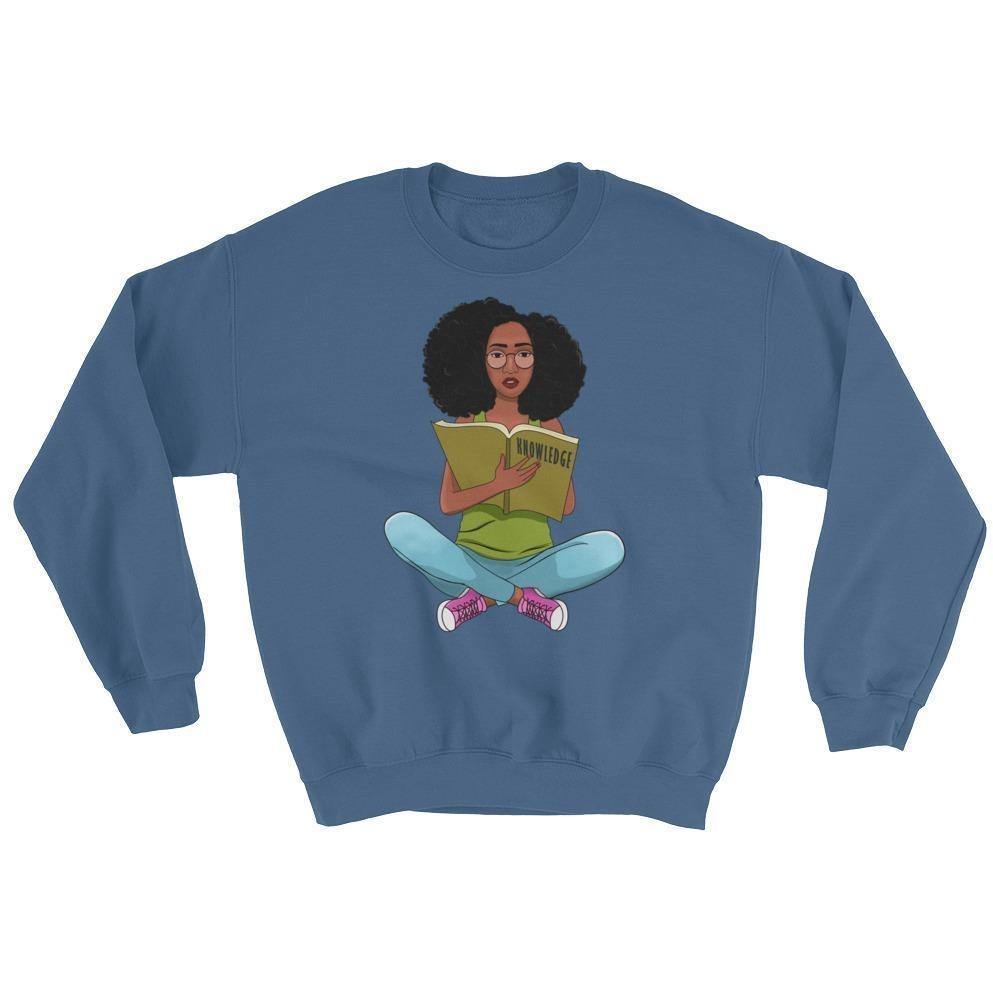 Blacknificent Sweatshirt Indigo Blue / S Knowledge is Power Sweatshirt