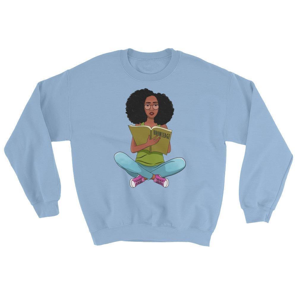 Blacknificent Sweatshirt Light Blue / S Knowledge is Power Sweatshirt