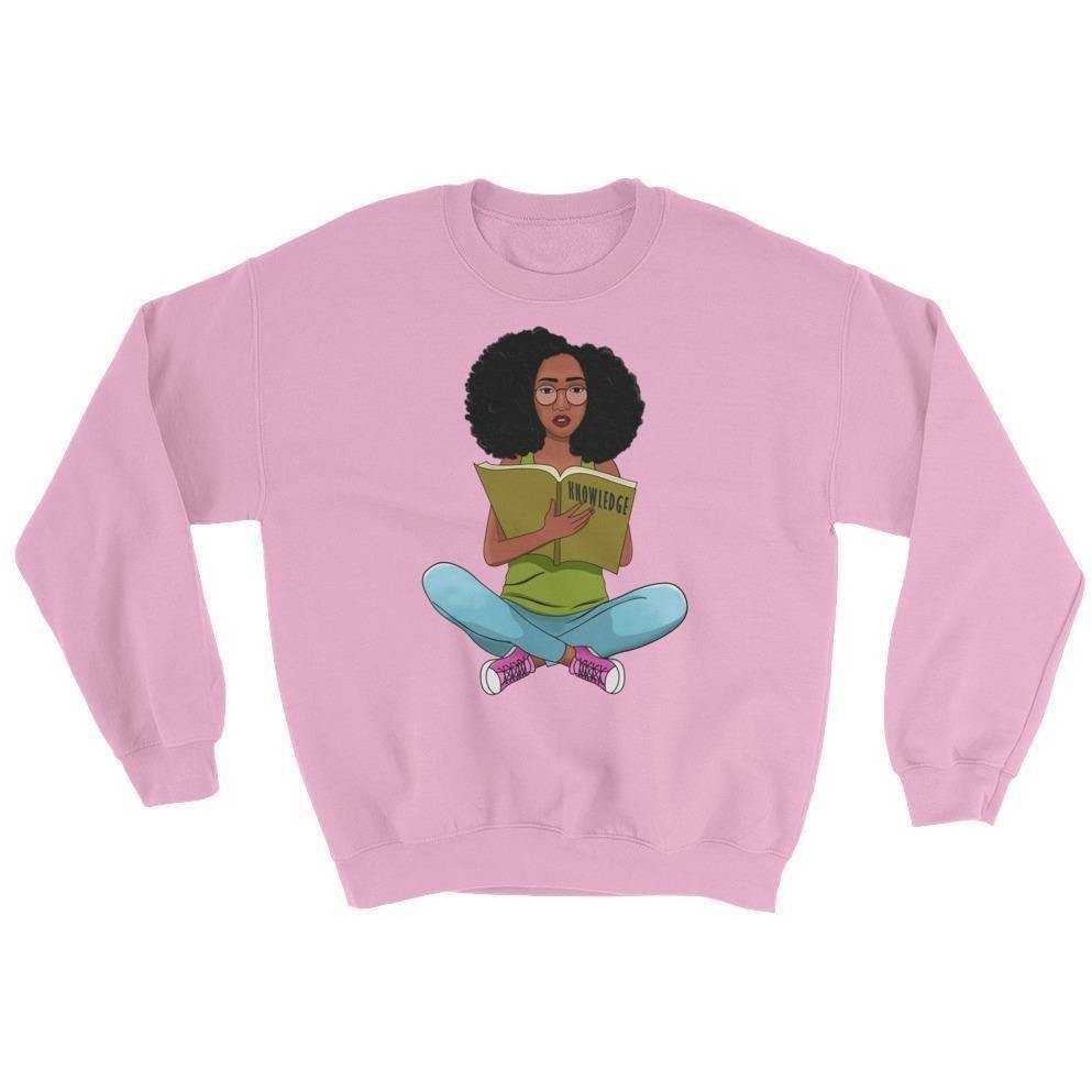 Blacknificent Sweatshirt Light Pink / S Knowledge is Power Sweatshirt