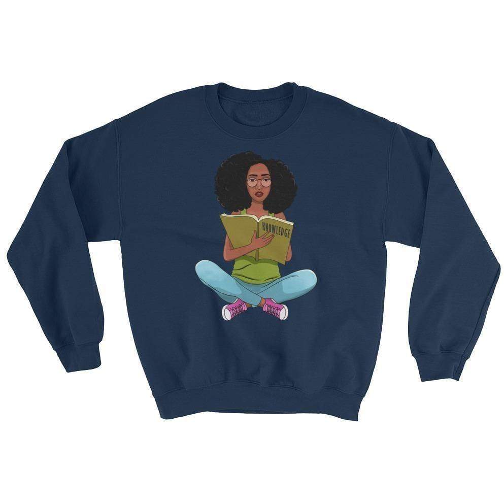 Blacknificent Sweatshirt Navy / S Knowledge is Power Sweatshirt
