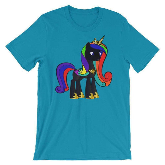 Blacknificent Printed Tee Aqua / S Black Unicorn Magic Unisex T-Shirt