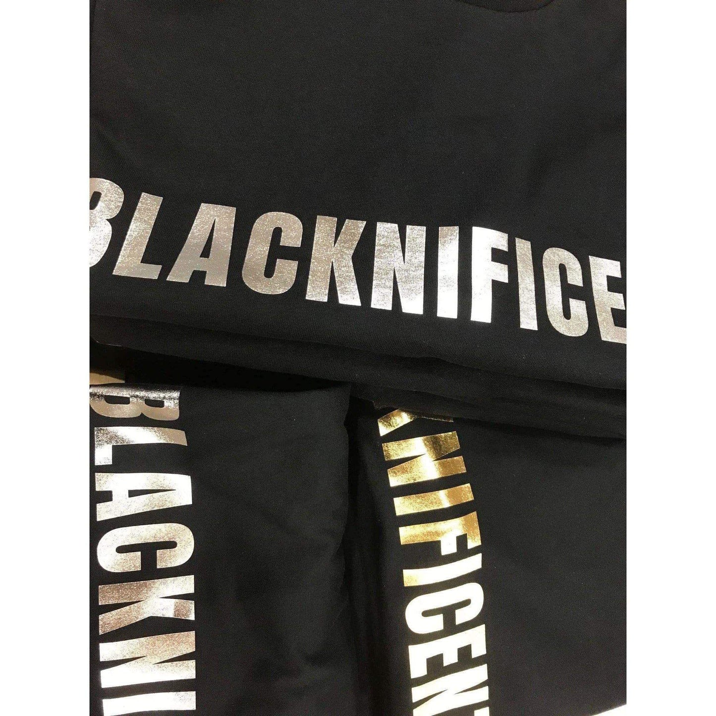 Blacknificent  Printed Tee Blacknificent Tee with Metallic Gold or Silver Print