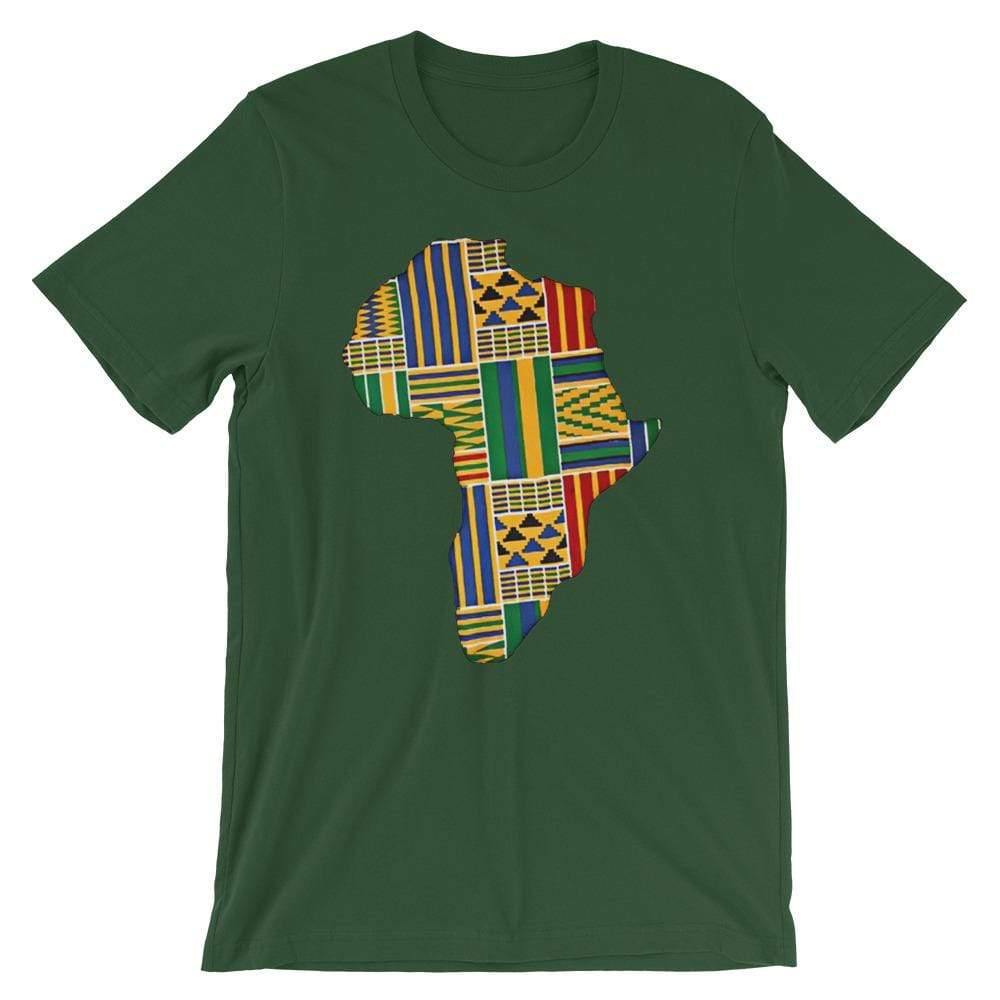 Blacknificent Printed Tee Forest / S Kente Africa Unisex Tee