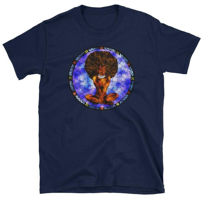 Blacknificent Printed Tee Navy / S Stained Glass Divine Goddess - Unisex Tee