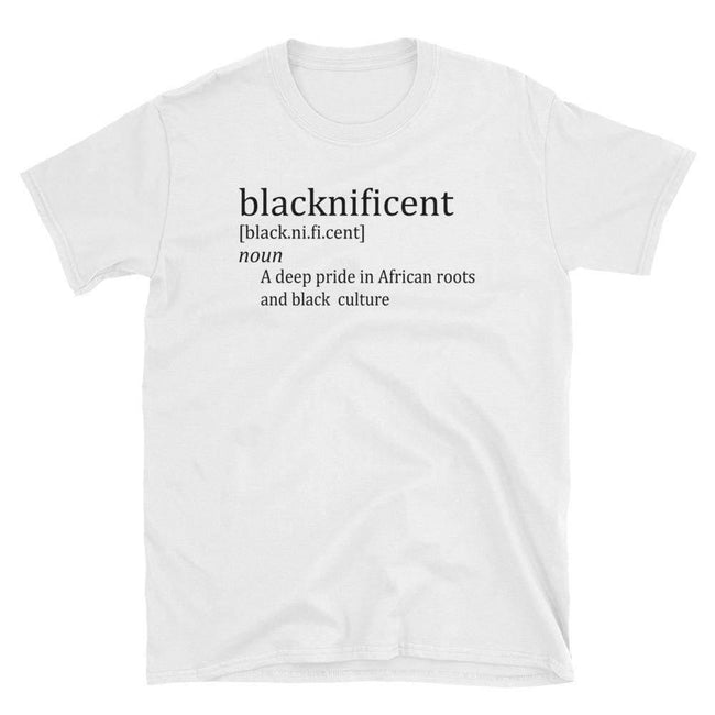 Blacknificent Printed Tee S Blacknificent Pride Short-Sleeve Unisex T-Shirt - Black on White