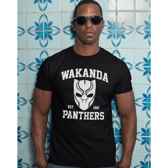 Blacknificent Printed Tee Wakanda Panters Vinyl Print Tee