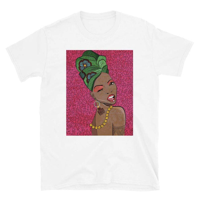 Blacknificent  Printed Tee White / S Afro Pop Hey Queen Unisex Tee
