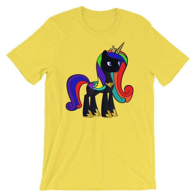 Blacknificent Printed Tee Yellow / S Black Unicorn Magic Unisex T-Shirt