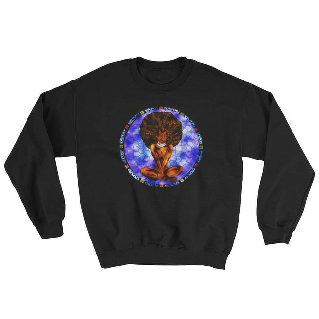 Blacknificent Sweatshirt Black / S Stained Glass Divine Goddess Sweatshirt