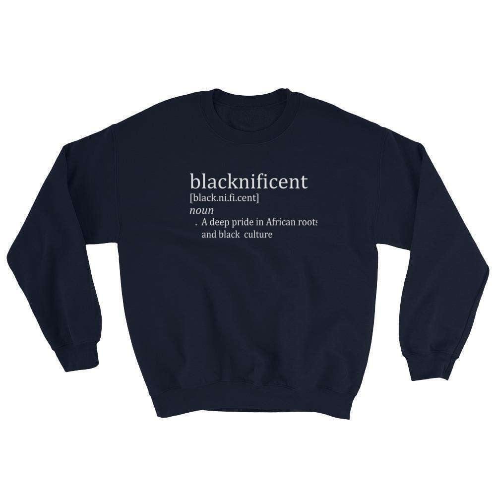 Blacknificent Sweatshirt Navy / S Blacknificent African Pride Sweatshirt