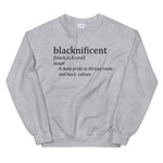 Blacknificent Sweatshirt Sport Grey / S Blacknificent, African Pride Sweatshirt