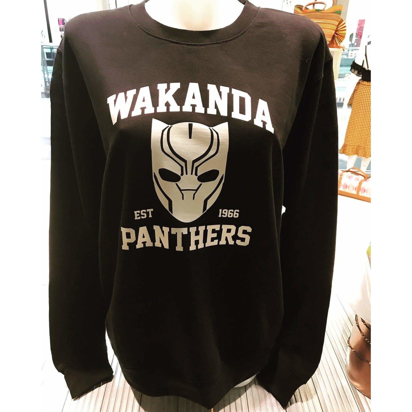 Blacknificent Sweatshirt Wakanda Panthers Sweater, Vinyl Print